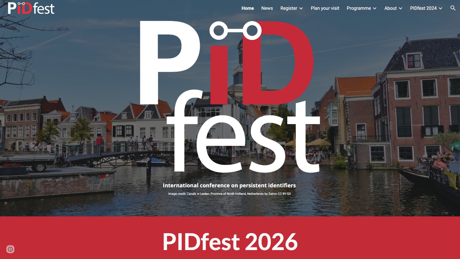 PIDfest 2026 conference homepage